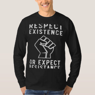 Camiseta Respeto de existencia o de resistencia esperada