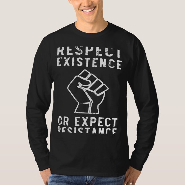Camiseta Respeto de existencia o de resistencia esperada (Anverso)