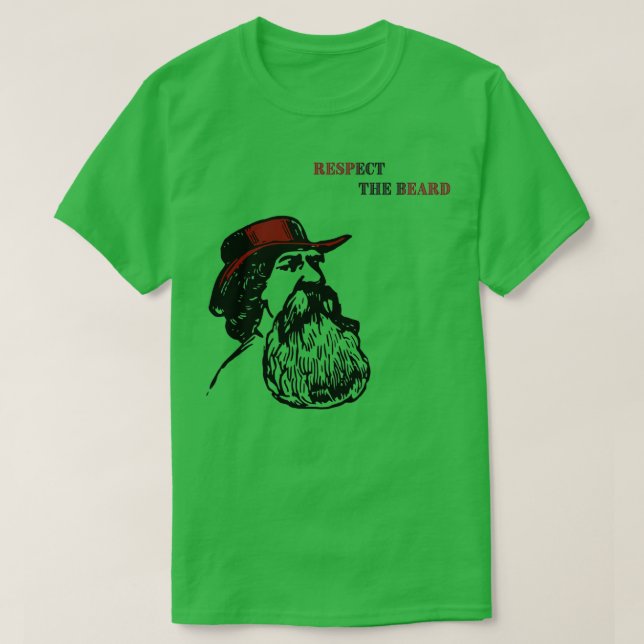Camiseta Respeto de la barba (Diseño del anverso)