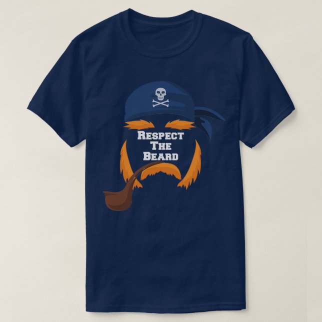 Camiseta Respeto De La Barba 3 1 (Diseño del anverso)