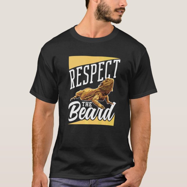 Camiseta Respeto De La Barba Barba Lizard (Anverso)