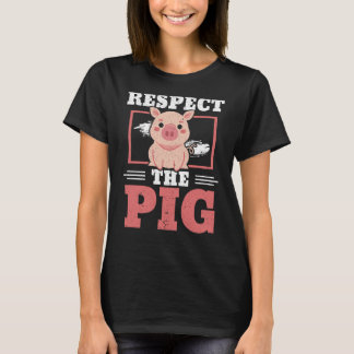 Camiseta Respeto de la cría de cerdos de cría de cerdos 1