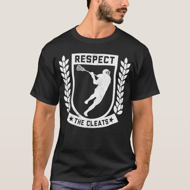 Camiseta Respeto De La Limpieza Lacrosse Player Uniforme Lr (Anverso)