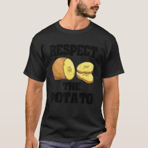 Camiseta Respeto De La Patata De Raíz Vegetable Pun 1