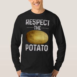 Camiseta Respeto De La Patata Grasa Graciosa De Patatas Veg
