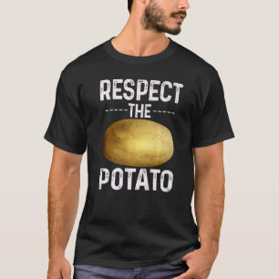 Camiseta Respeto De La Patata Grasa Graciosa De Patatas Veg