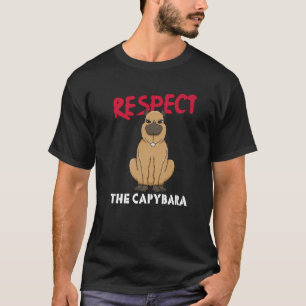 Camiseta Respeto De La Vida Silvestre De Capybara Whisperer
