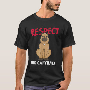 Camiseta Respeto De La Vida Silvestre De Capybara Whisperer