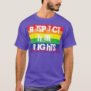 Camiseta Respeto de sus derechos Orgullo Gay Diseño de Pala