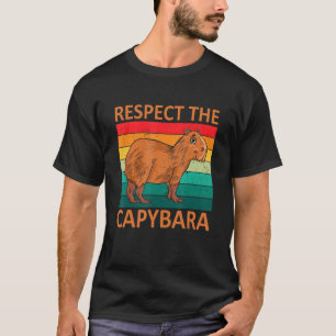 Camiseta Respeto Del Animal Capybara Vintage