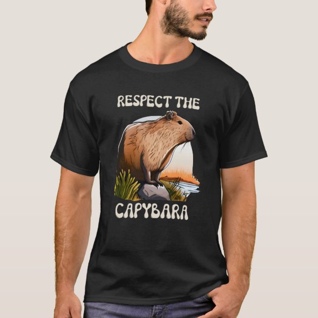Camiseta Respeto Del Capibara Cita Rodent (Anverso)
