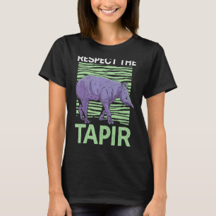 Camiseta Respeto Del Tapir Animal Zookeeper Tapir