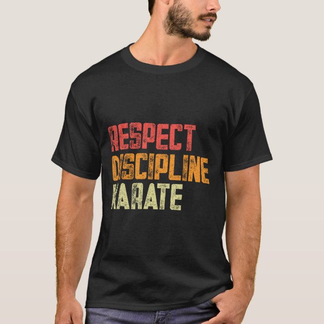 Camiseta Respeto Disciplina Karate Fighter (Anverso)