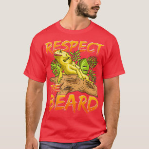 Camiseta Respeto El Diseño Del Dragón Con Barba Para Lizard