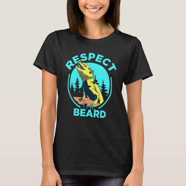 Camiseta Respeto El Dragón Con Barba Pogona Lizard Bea (Anverso)