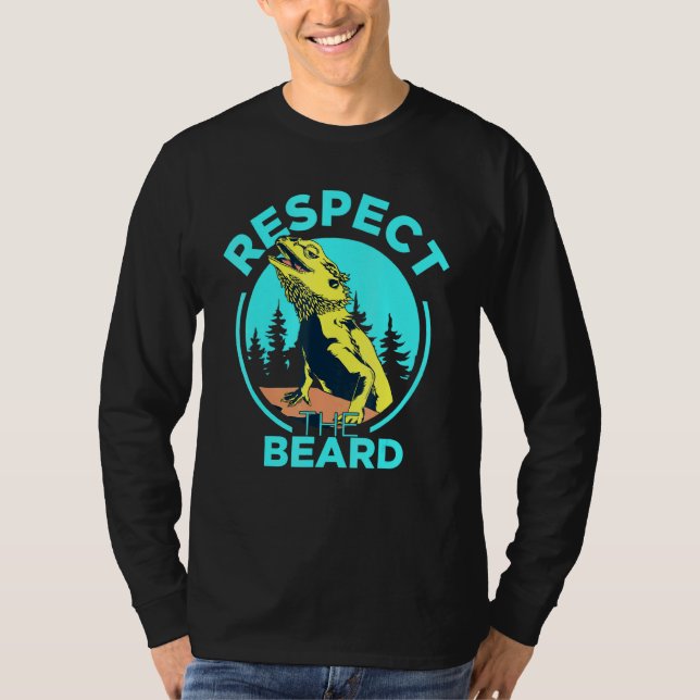 Camiseta Respeto El Dragón Con Barba Pogona Lizard Bea (Anverso)