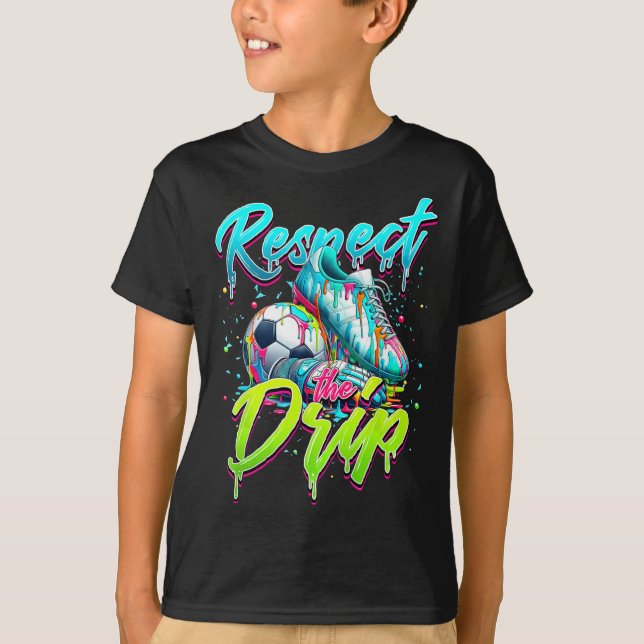 Camiseta Respeto El Drip Fútbol Helado Drip Drip Con Drogk (Anverso)