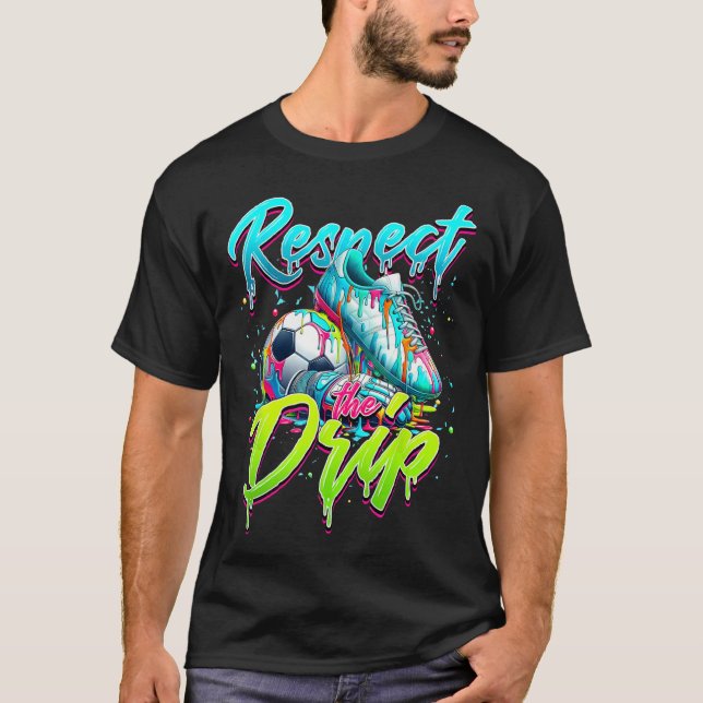 Camiseta Respeto El Drip Fútbol Helado Drip Drip Con Drogk (Anverso)