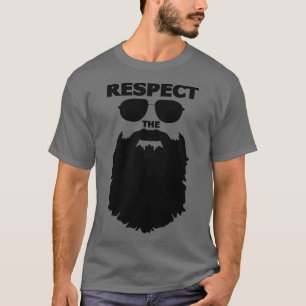 Camiseta Respeto El Gráfico De La Novedad De La Barba Gran