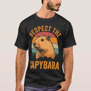 Camiseta Respeto El Humor Rodent De Capybara Animal Gnawer