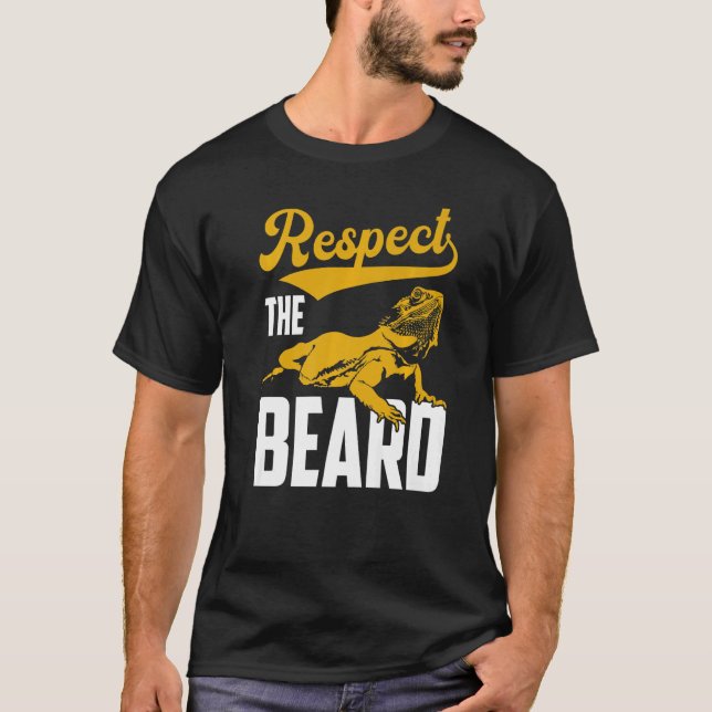 Camiseta Respeto El Reptil Dragón Con Barba (Anverso)