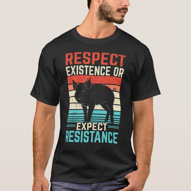 Camiseta Respeto Existencia O Esperar Resistencia (Anverso)