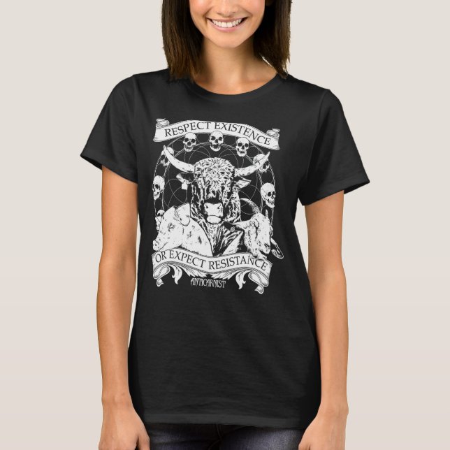 Camiseta Respeto Existencia O Esperar Resistencia (Anverso)