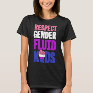 Camiseta Respeto género niños fluidos lindo aliado LGBTQ no