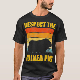 Camiseta Respeto Guinea Cerdo Vintage Retro Mascota Rodent