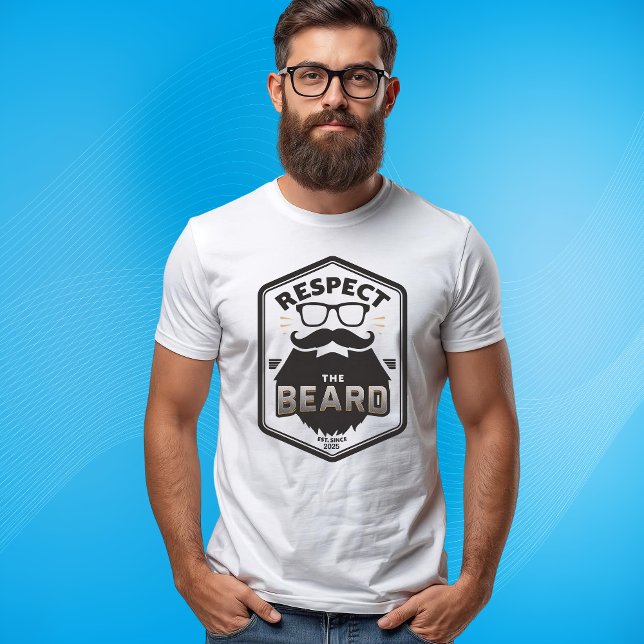 Camiseta Respeto la barba este. Desde el año Beard Lover (Subido por el creador)
