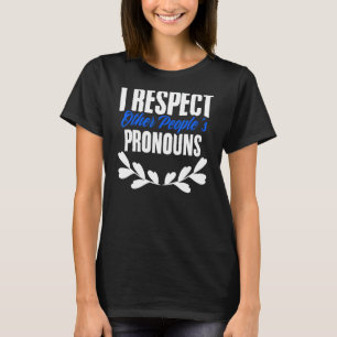 Camiseta Respeto los derechos de homosexuales transgénero L