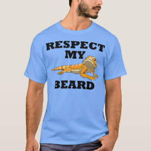 Camiseta Respeto mi barba lindo Dragón irónico con barba
