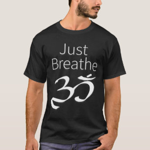 Camiseta Respira espiritualmente Om Meditación de Yoga Yin 