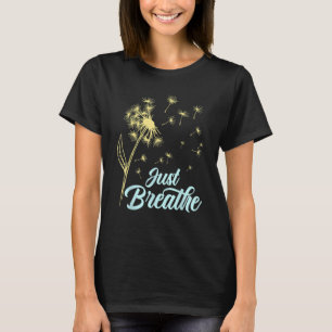 Camiseta Respira la naturaleza botánica de Dandelion Wildfl