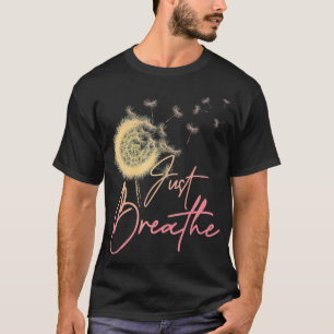 Camiseta Respira la naturaleza botánica de Dandelion Wildfl