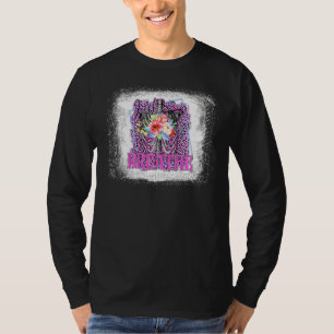 Camiseta Respira Skeleton Leopardo rosa Floral Neon Wes