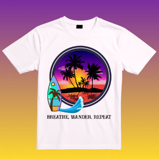 Camiseta Respira, Vaga, Repite