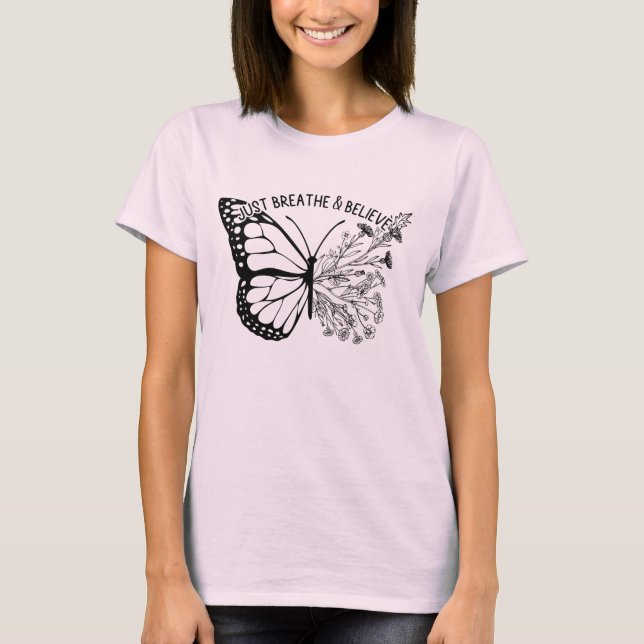 Camiseta Respira y cree (Anverso)