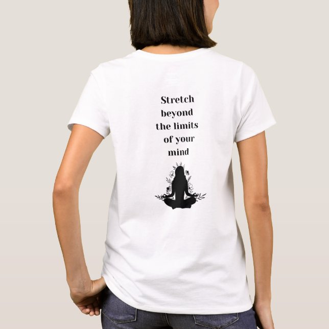 Camiseta Respira y estira el yoga SIN (Reverso)