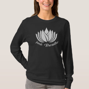 Camiseta Respira yoga meditando entrenamiento espiritual
