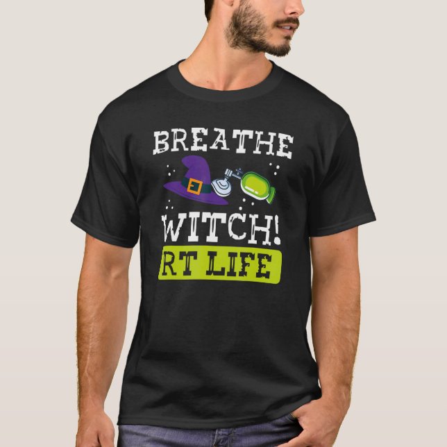 Camiseta Respiración Bruja RT Vida Bruja Respiratoria (Anverso)