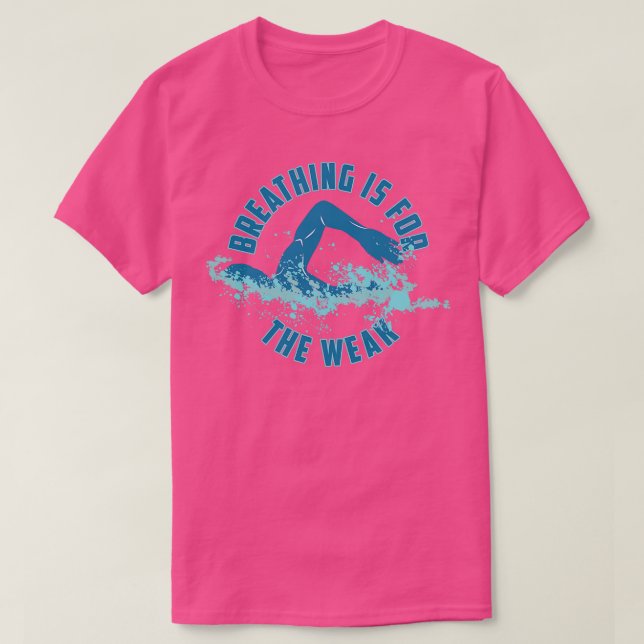 Camiseta Respirar Es Para El Pun De Baño De Poca Comida. (Diseño del anverso)