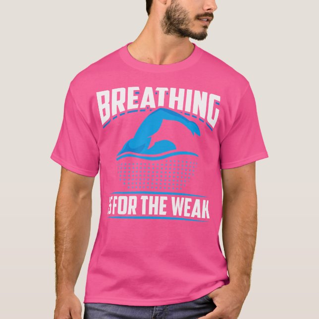 Camiseta Respirar Es Por La Débil Graciosa Fatleta Atleta S (Anverso)