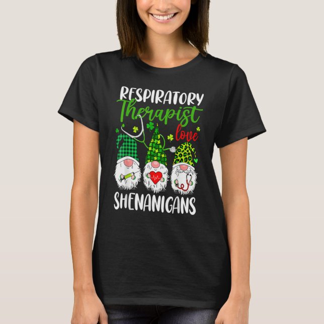 Camiseta Respiratory Therapist Love Shenanigans Gnome St Pa (Anverso)