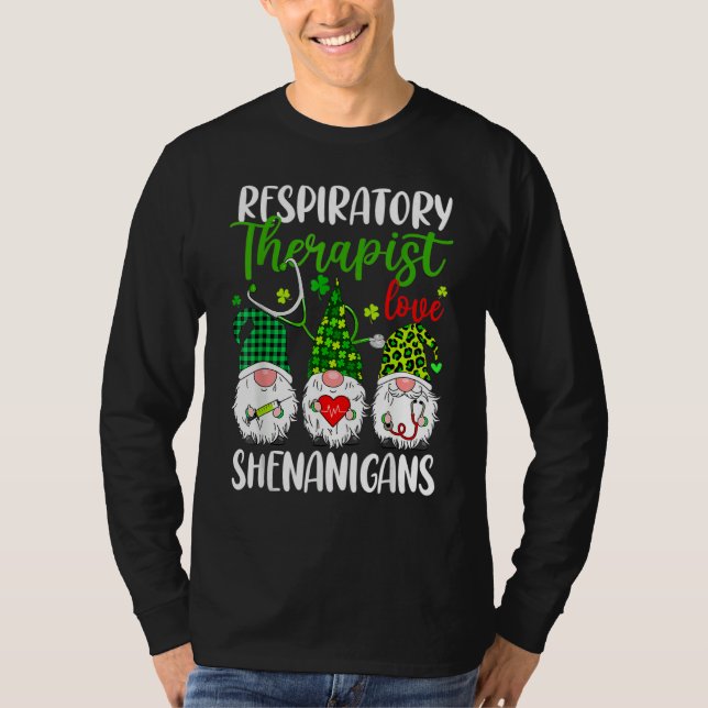 Camiseta Respiratory Therapist Love Shenanigans Gnome St Pa (Anverso)
