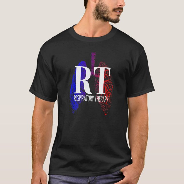 Camiseta Respiratory Therapy - RT - RRT - CRT - Lung Design (Anverso)