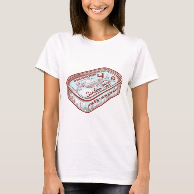 Camiseta Respiro malo, sardinas graciosas (Anverso)