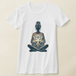 Camiseta Resplandor cardíaco y serenidad de la mariposa