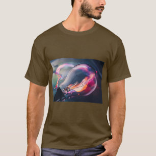 Camiseta Resplandor de Bombilla Brillante – Arte en Tee