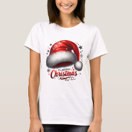 Camiseta Resplandor de Gorro de Santa Escarlata